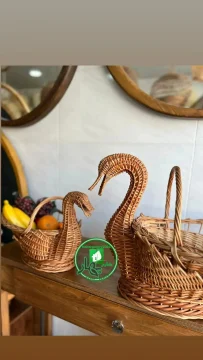 ,سبد کف بافت ترکه بید 